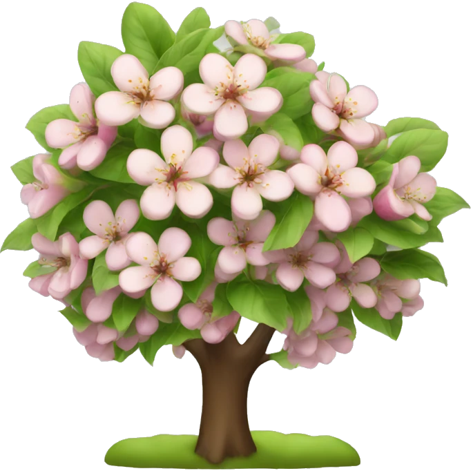 A blooming apple tree emoji