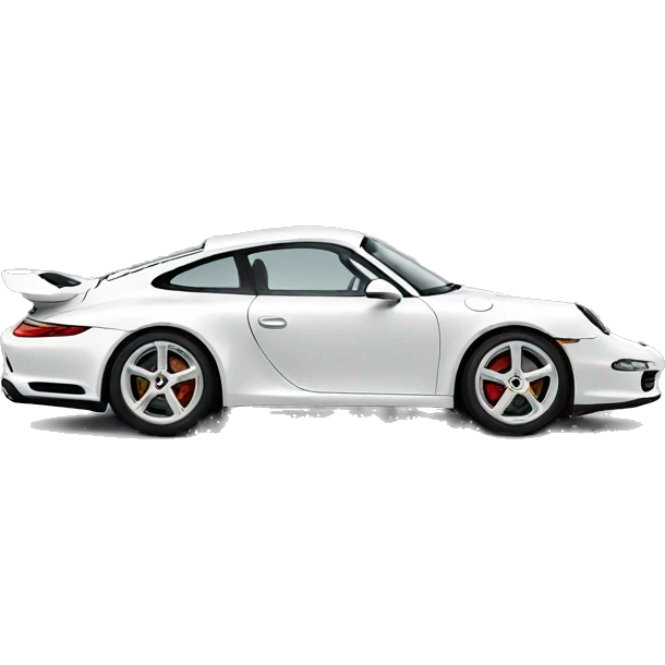 Porsche white emoji