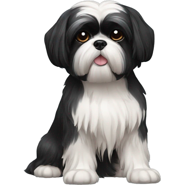 black shih tzu emoji