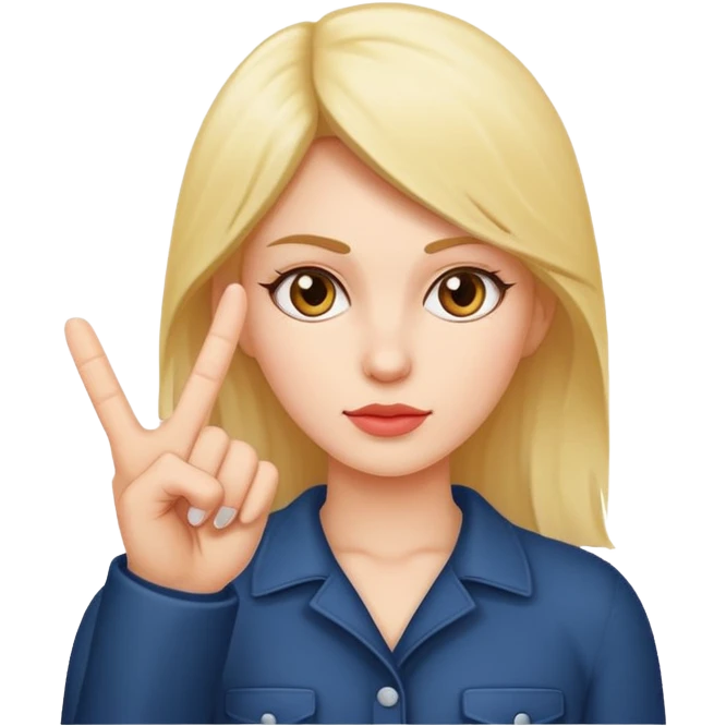 Woman sticking up the middle finger  emoji