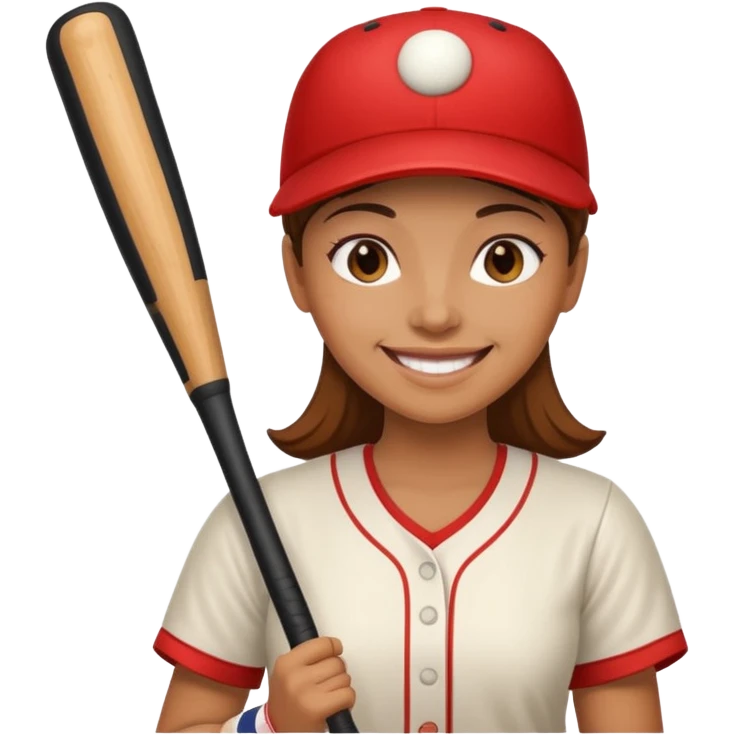Make one about a women holding a bat now  emoji
