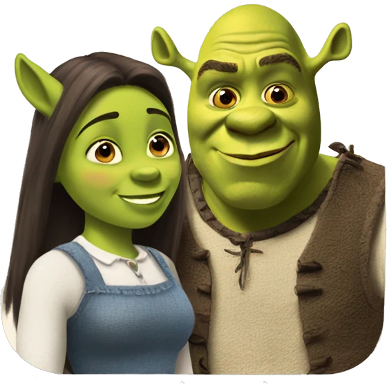 Shrek & donkey  emoji