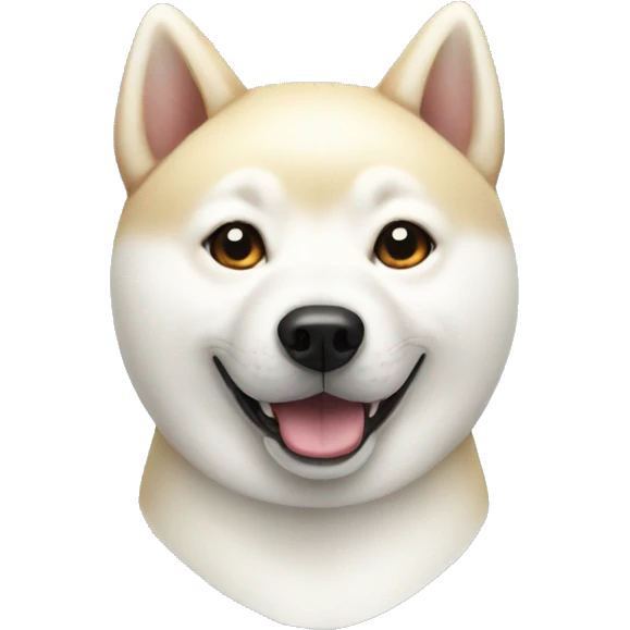 White shiba inu emoji
