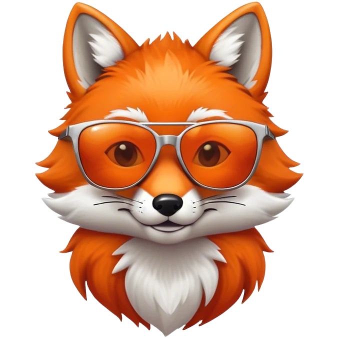 fox with sunglasses emoji