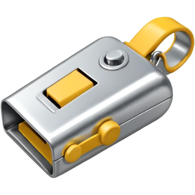 just a referee whistle. normal metal whistle used in sports emoji
