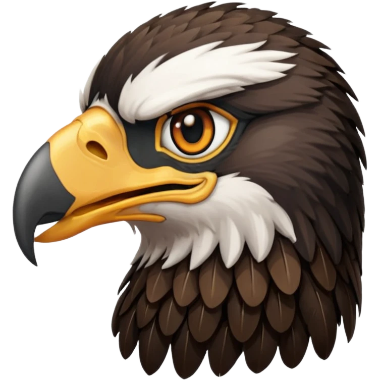 Eagle head emoji,use black theme, I dun want the white part  emoji