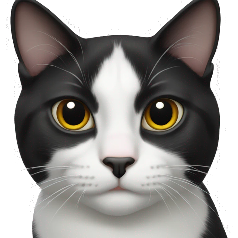 Tuxedo cat emoji