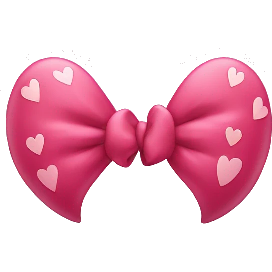 Hearts with bows  emoji