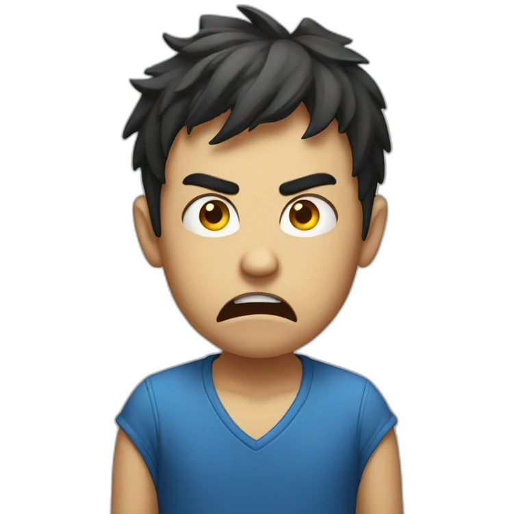 Boy angry emoji