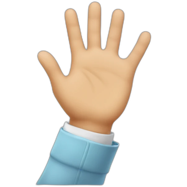 hand waving goodbye emoji