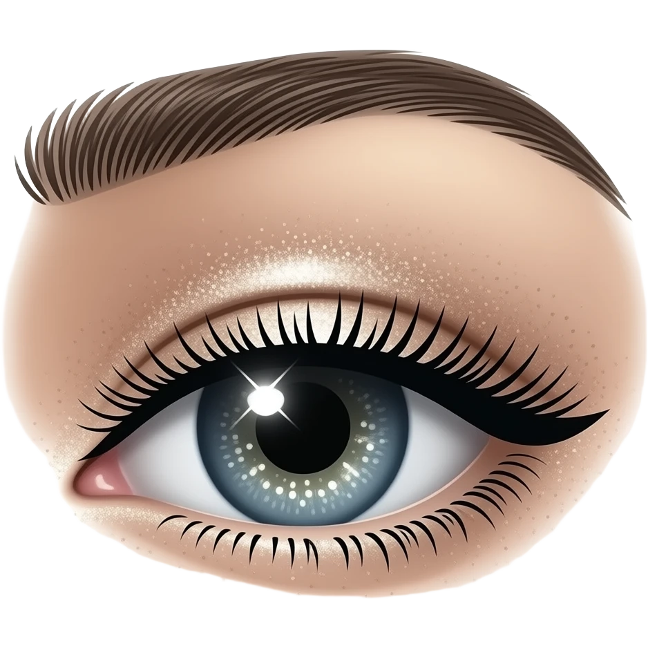 glitter sparkle eyeliner emoji