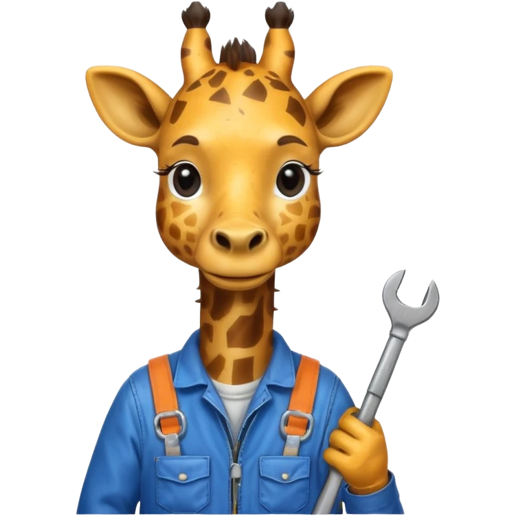 giraffe mechanic emoji