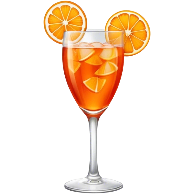 A cute aperol spritz emoji
