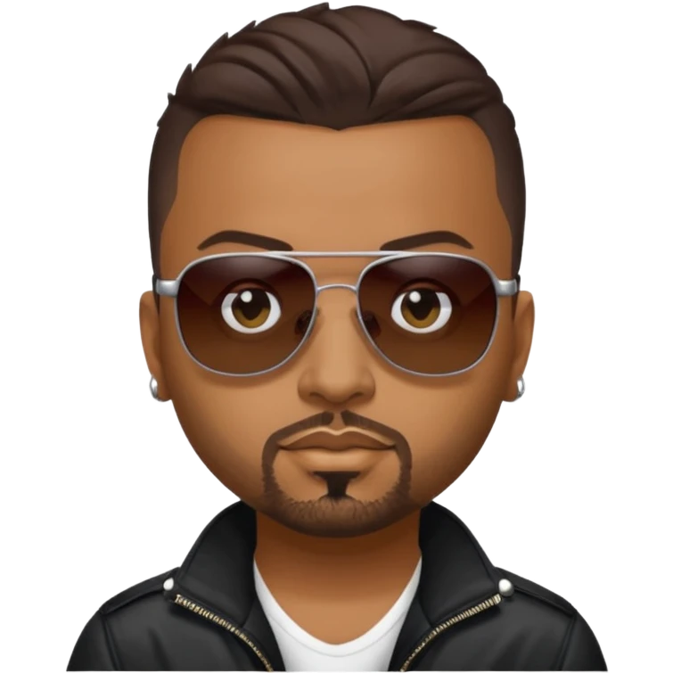 Sean Paul with dark brown hair emoji