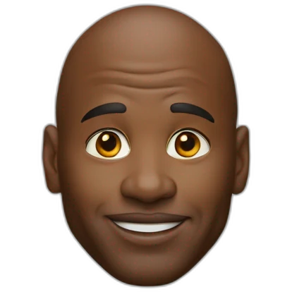 michael jordan head red shir emoji