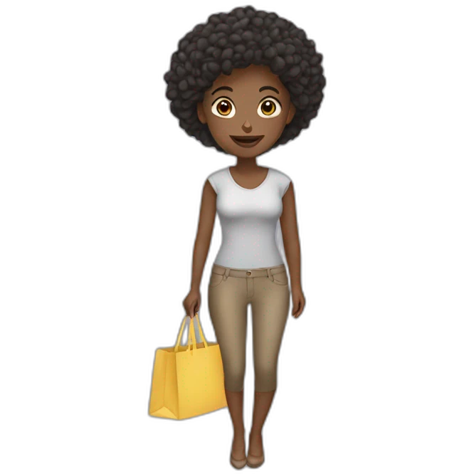 woman doin shopping emoji