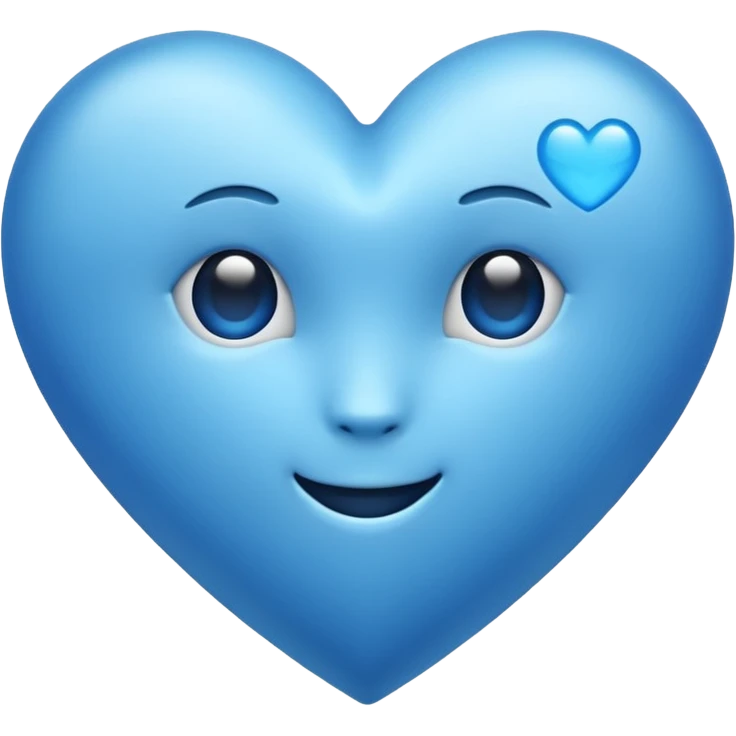 Aesthetic blue emoji cute emoji
