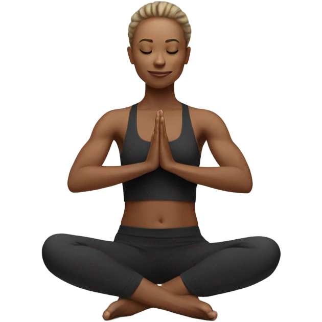 Human table top yoga pose  emoji