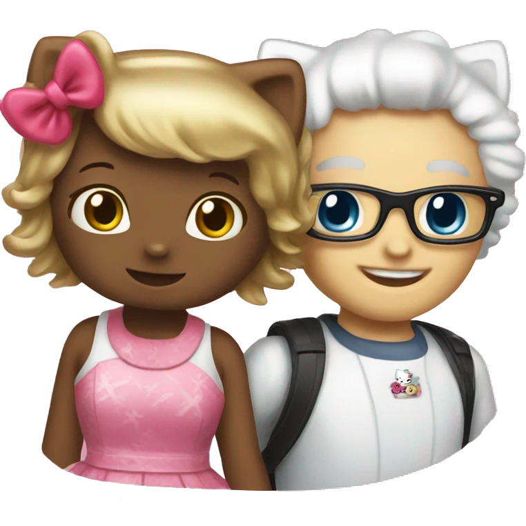 Hello kitty and Hello Daniel emoji