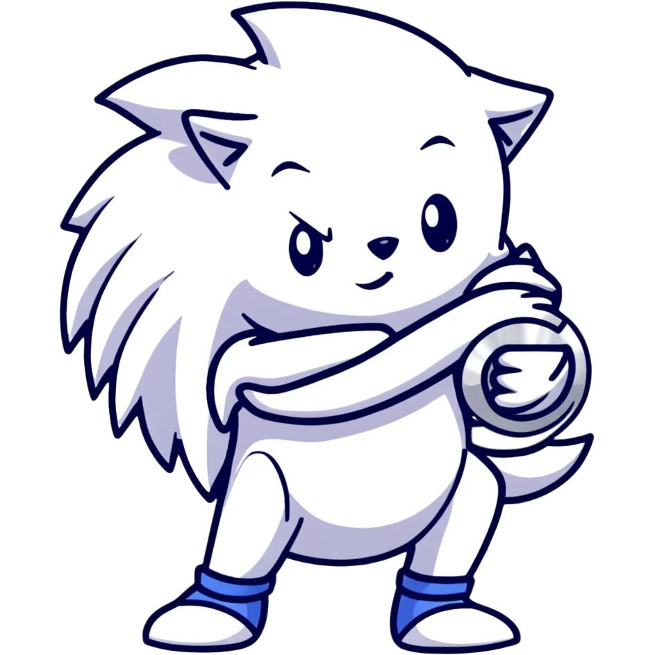 Sonic the Hedgehog and Silver the Hedgehog hugging each other emoji