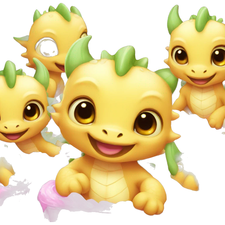 baby dragon party emoji