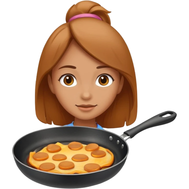 girl in a frying pan emoji