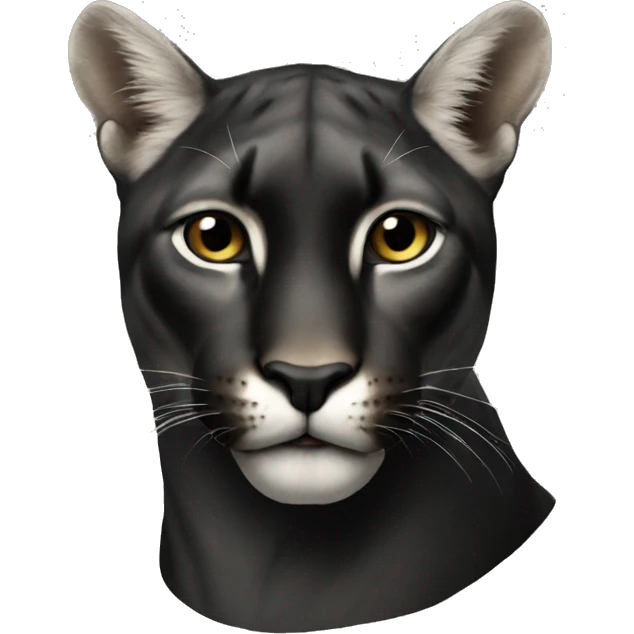 Black puma emoji
