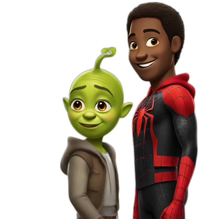 Shrek & miles morales emoji
