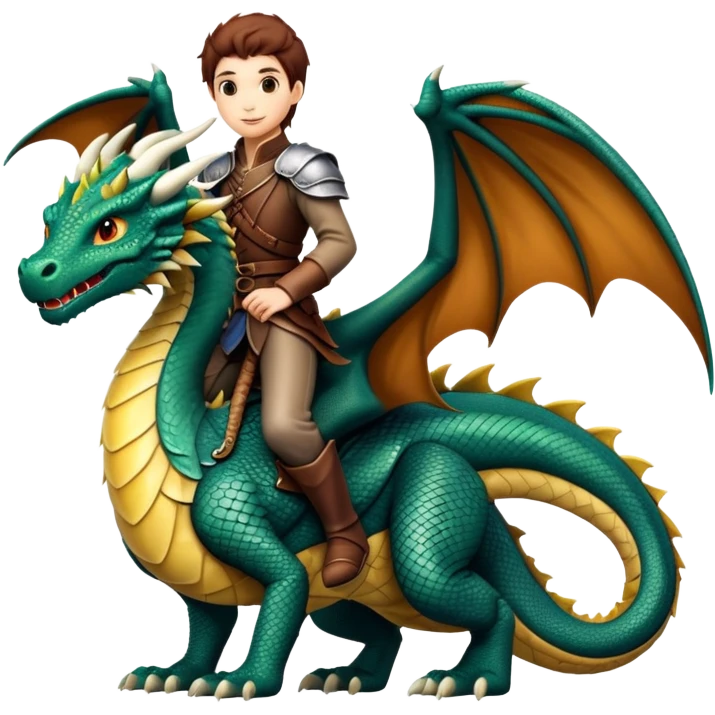 person flying on a dragon emoji