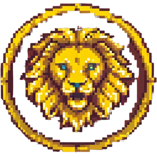 Golden lion sigil with red background, House Augustus emoji