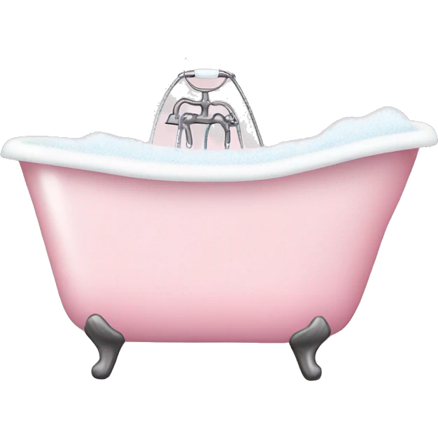 Pale pink Bubble bath emoji