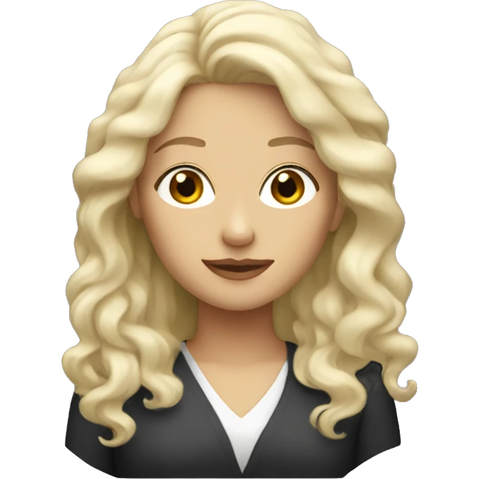 White blonde haired woman emoji