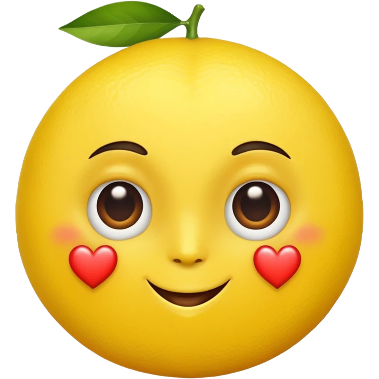 lemon with heart eyes emoji