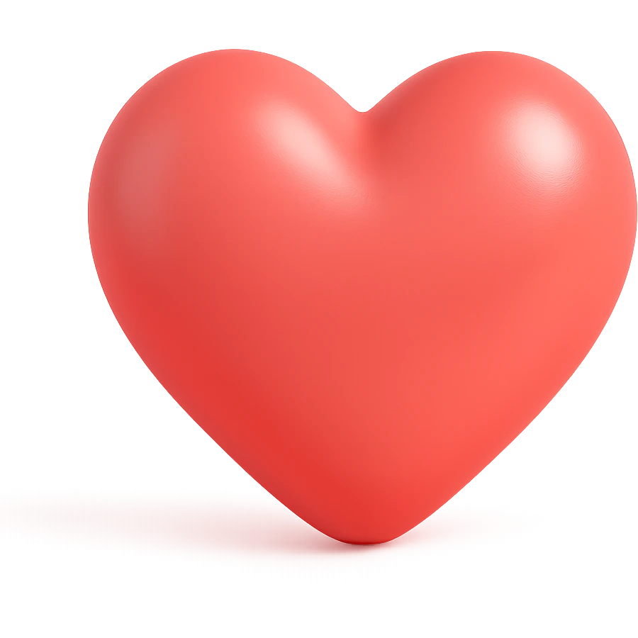 red heart emoji