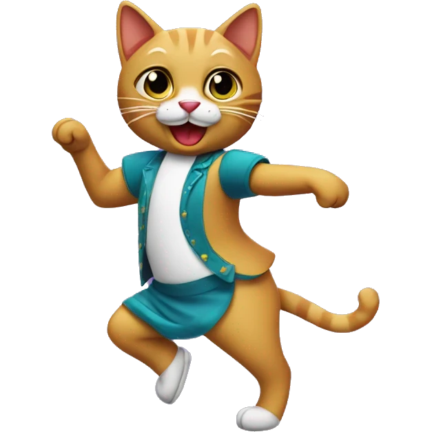 Cat dancing salsa  emoji