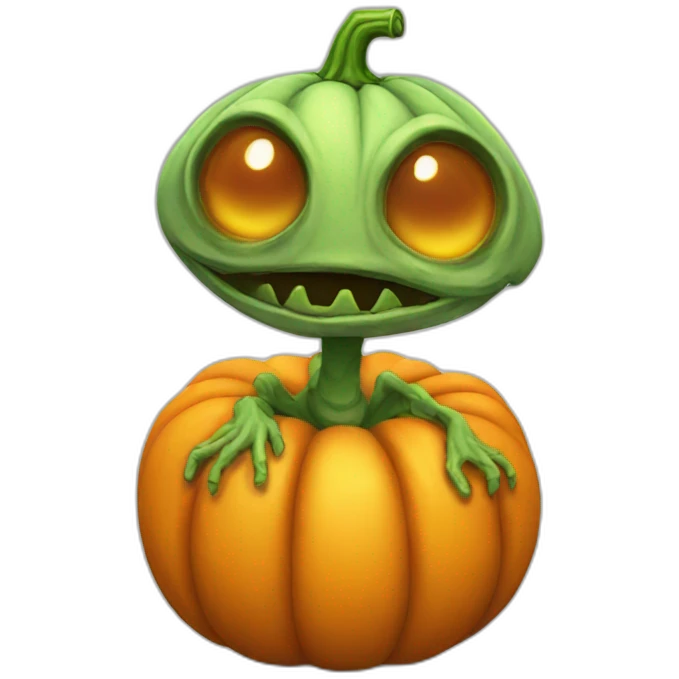 pumpkin-alien emoji
