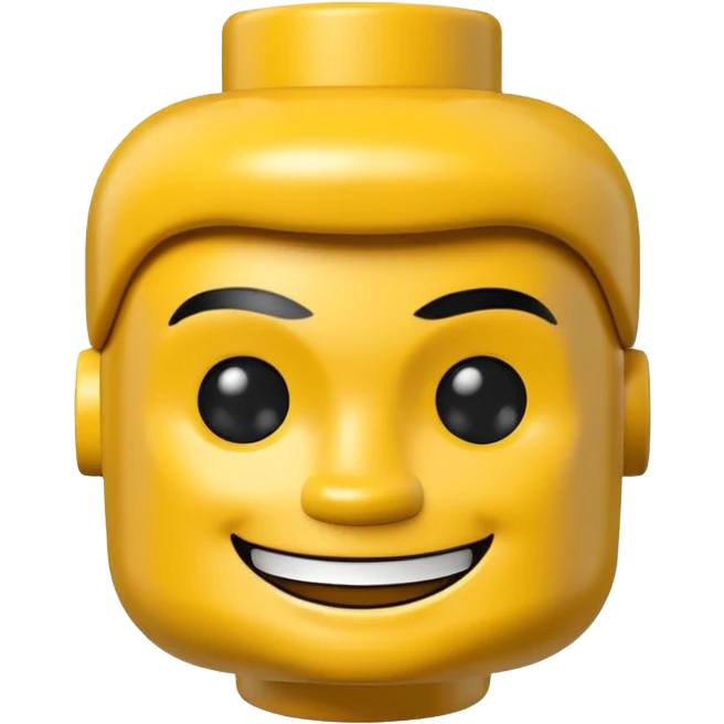 Lego man head emoji