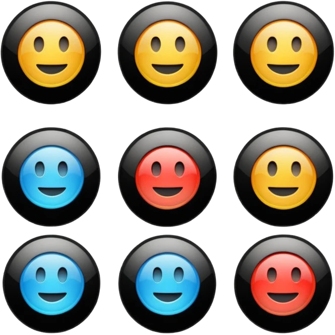 Play buttons black emoji