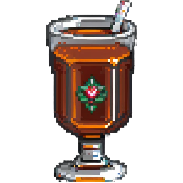 traditional Turkish tea glass with tea emoji