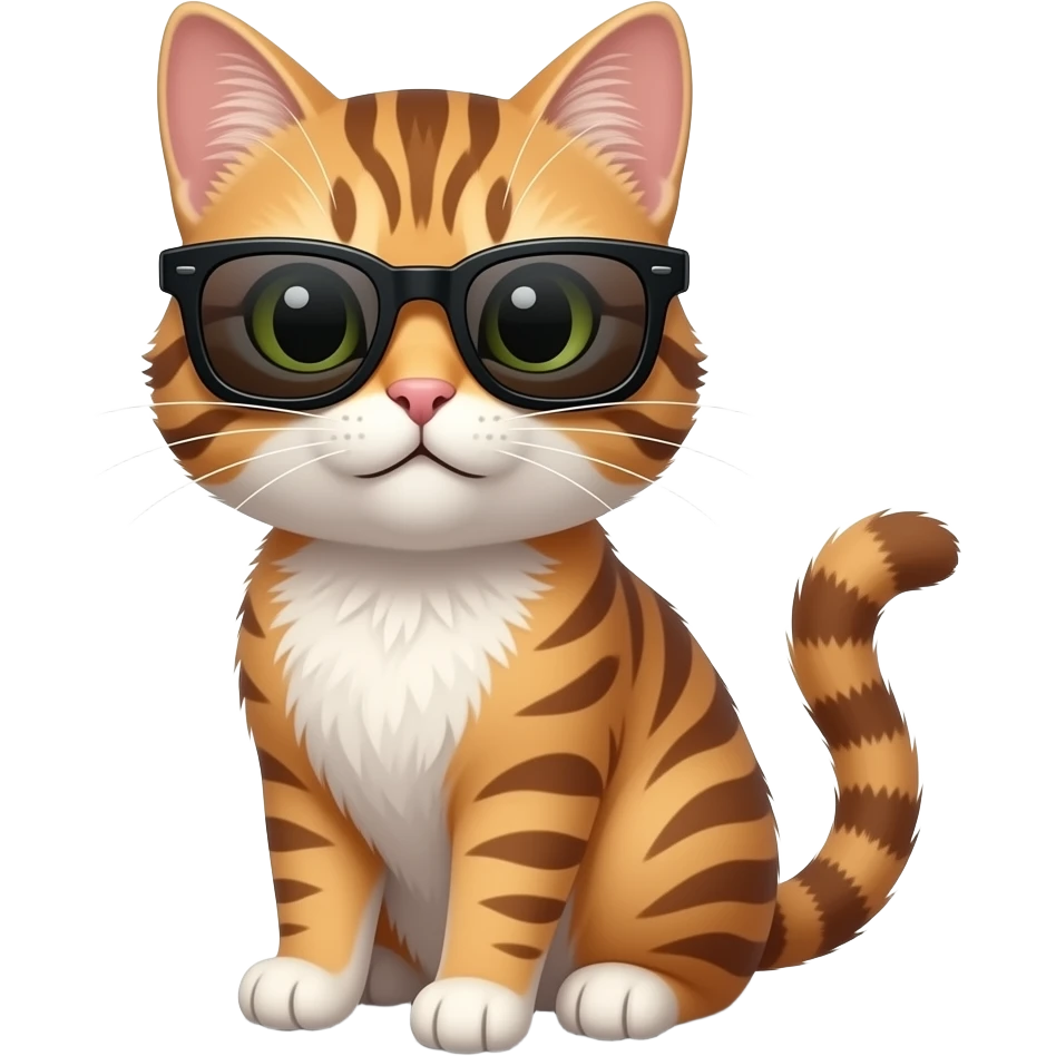 Cat wearing sunglasses emoji
