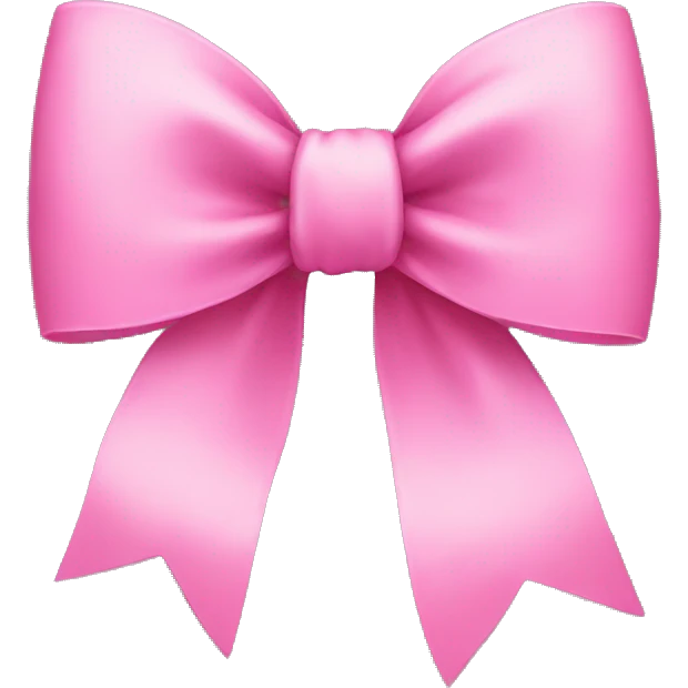 pink bow emoji