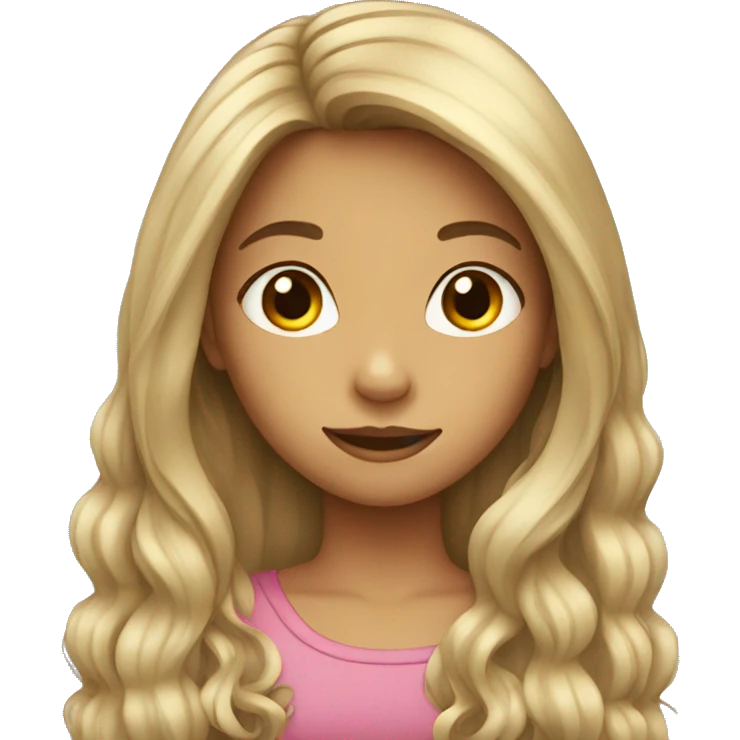 Girl with long hairs emoji