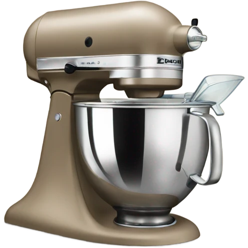 Kitchen Aid mixer dark beige emoji