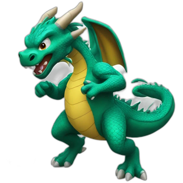 A dragon playing football  emoji