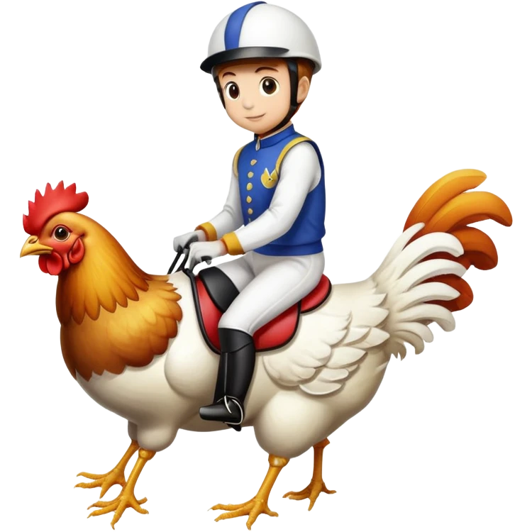 Chicken jockey  emoji