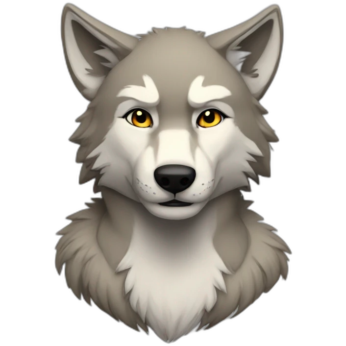 Wolf anthro furry emoji