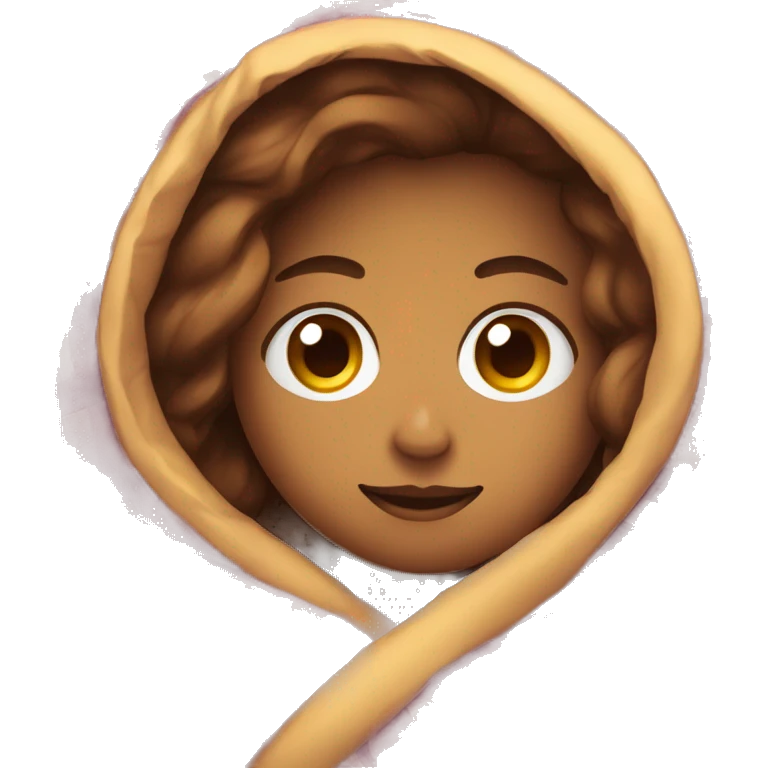 wrapped up in blanket emoji