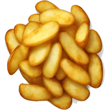 fried potatoes in a plate emoji