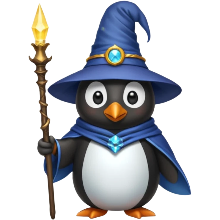Penguin Wizard emoji