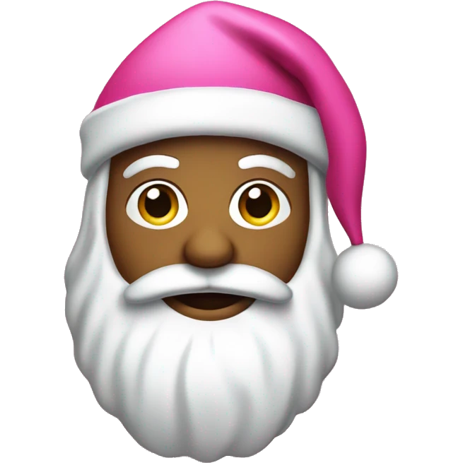 santa with pink accents emoji
